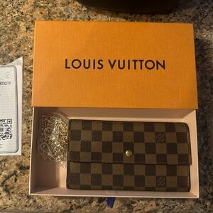 Louis Vuitton Damier Ebene Wallet on Chain